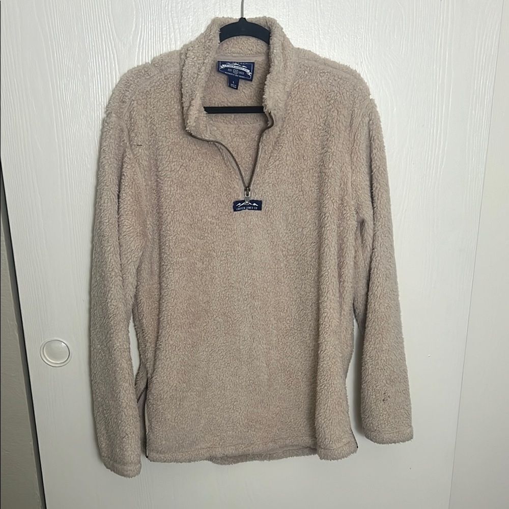 Beige Fleece Pullover